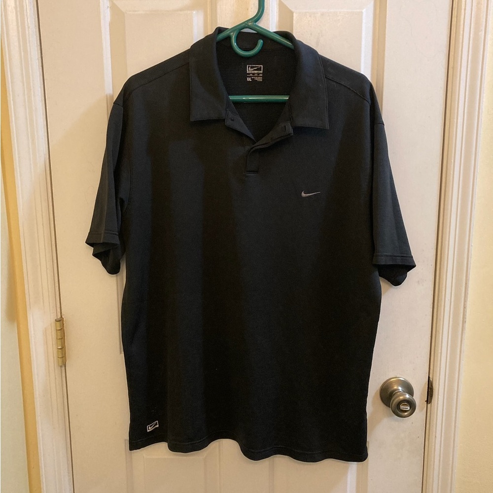 Nike Men's Y2K Classic Black Vintage Polo